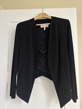 BCBGeneration Black Open Drape Blazer